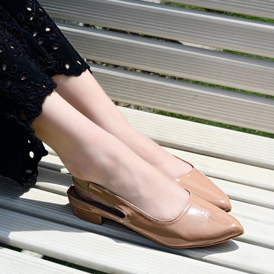 Moria Sling Back Pumps - Beige