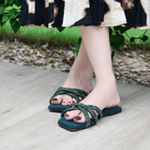 Picot Slides - Green