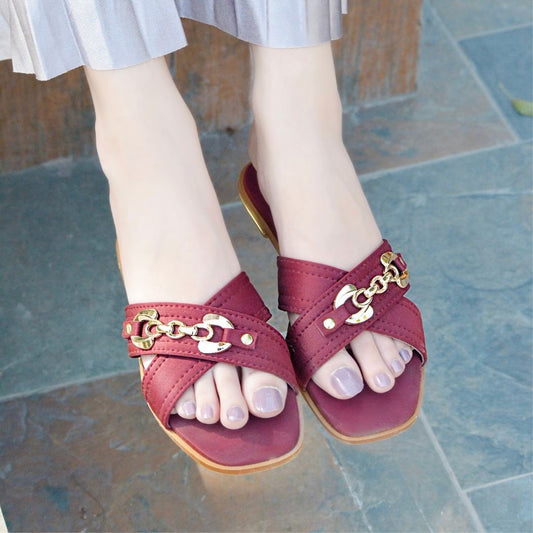 Maia Slides - Mehroon