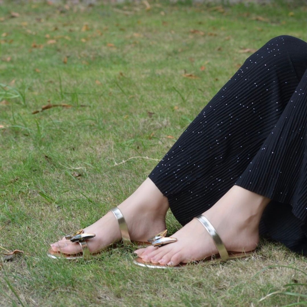 Greta Slides - Gold