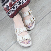 Nora Chunky Slides - Beige