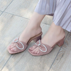 Noa Heels - Peach