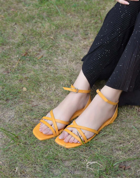 Tia Sandals - Yellow