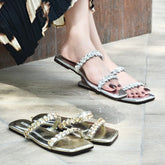 Stessy Slides - Silver