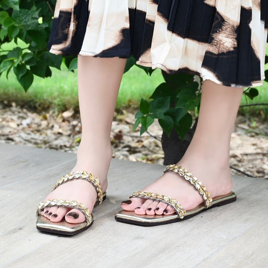 Stessy Slides - Gold