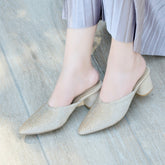 Luster Heels - Gold