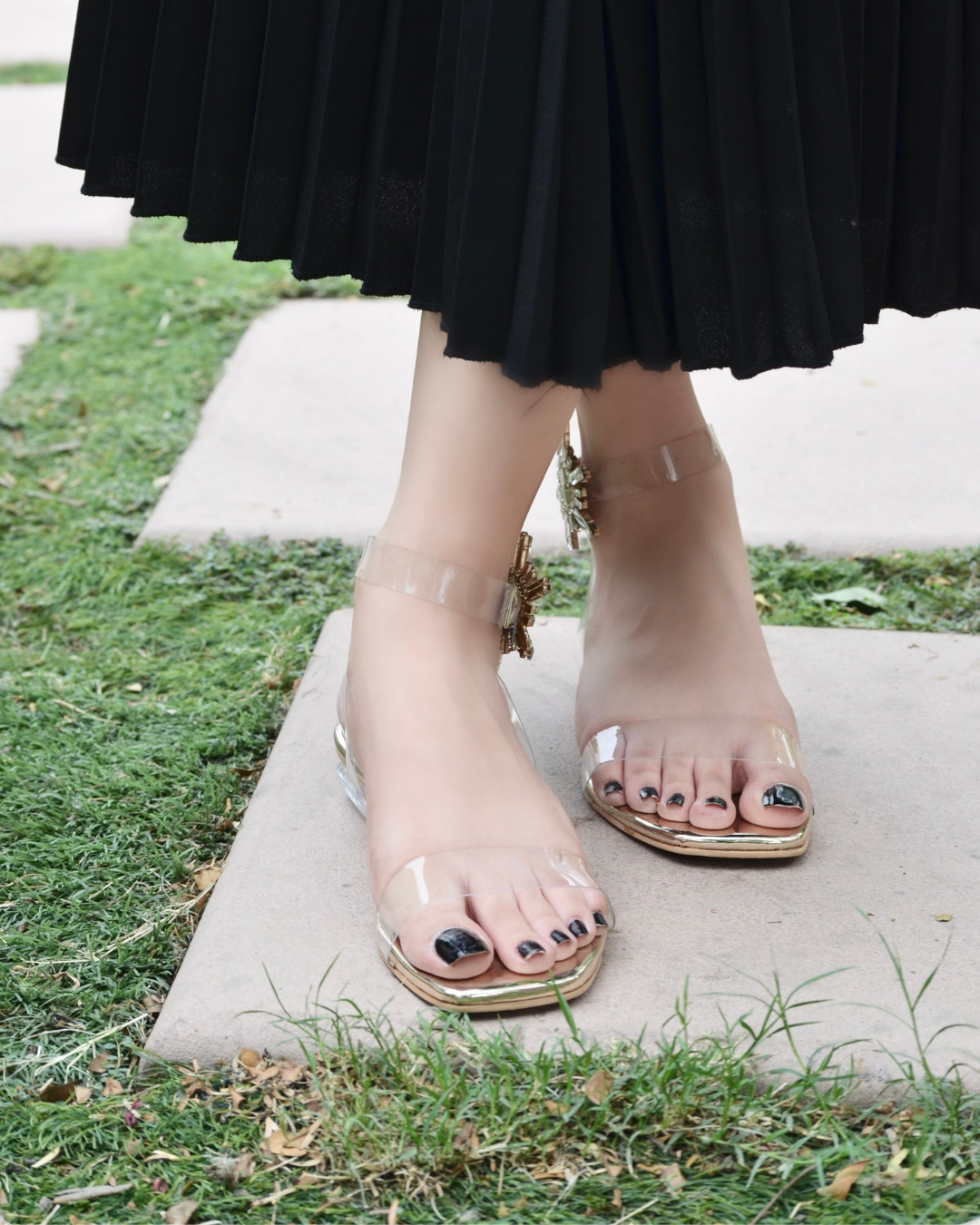 Swetra Crystal Flats - Gold