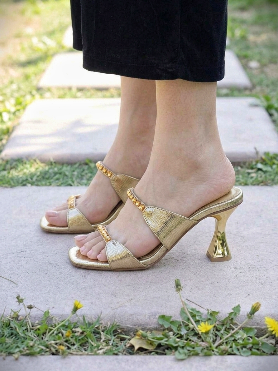 Kiara Heels - Gold