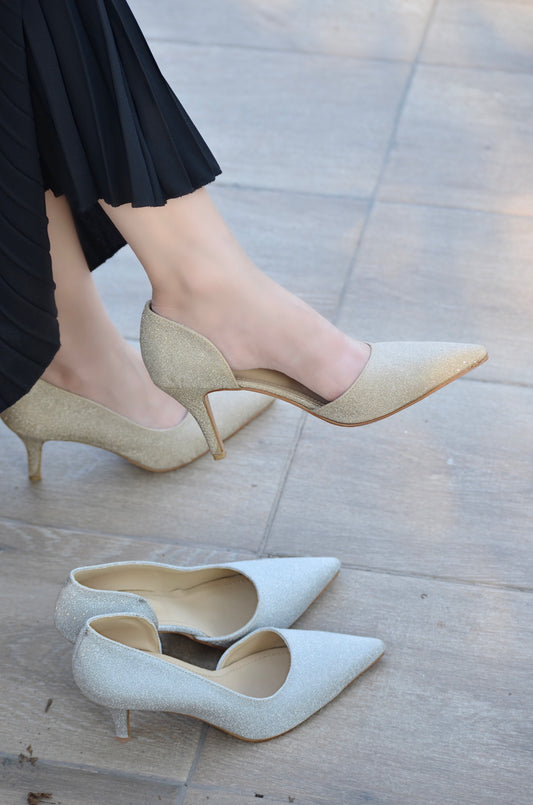 Fiona Pencil Heels - Gold