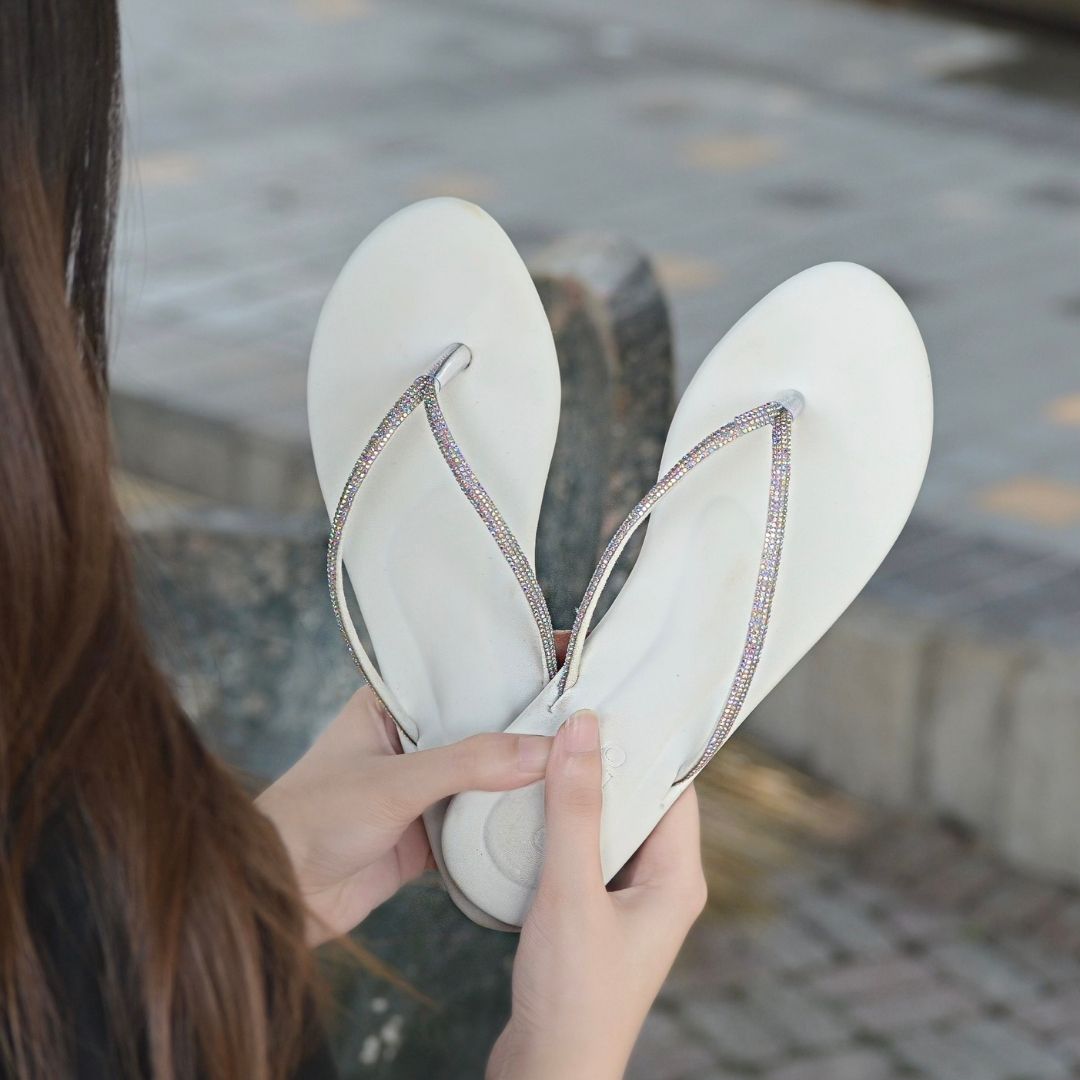 Glam Flipflops - White