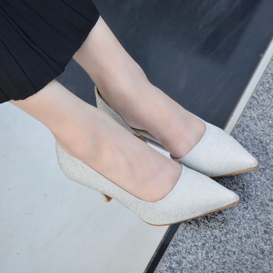 Fiona Pencil Heels - Silver