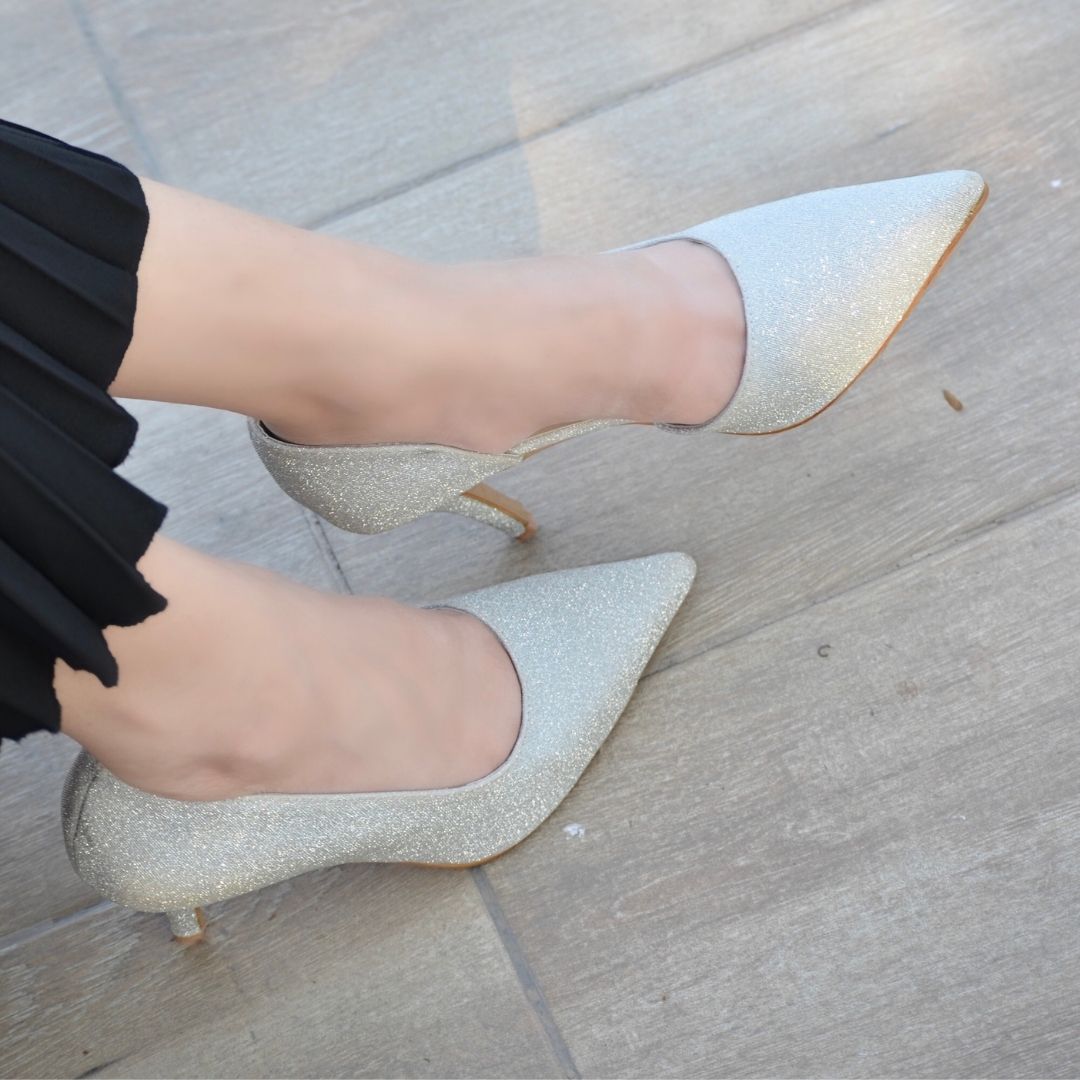 Fiona Pencil Heels - Silver