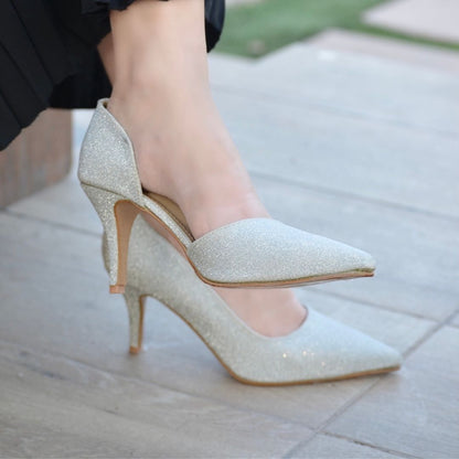 Fiona Pencil Heels - Gold