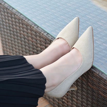 Fiona Pencil Heels - Gold