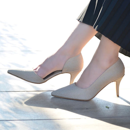 Fiona Pencil Heels - Gold