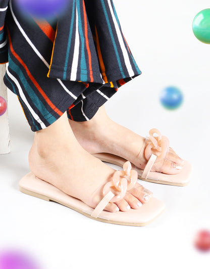 Chain Slides - Peach