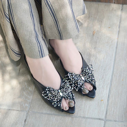 Elora Block Heels - Black