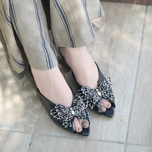 Elora Block Heels - Black