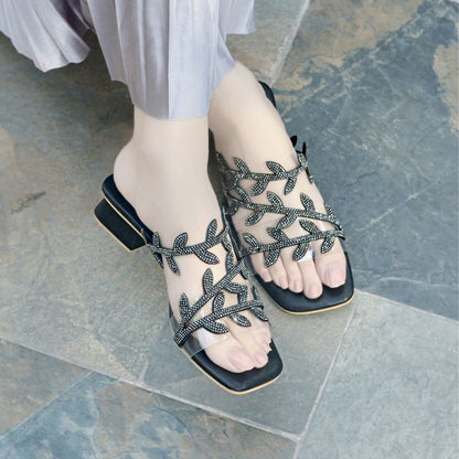 Jemma Slides -  Black