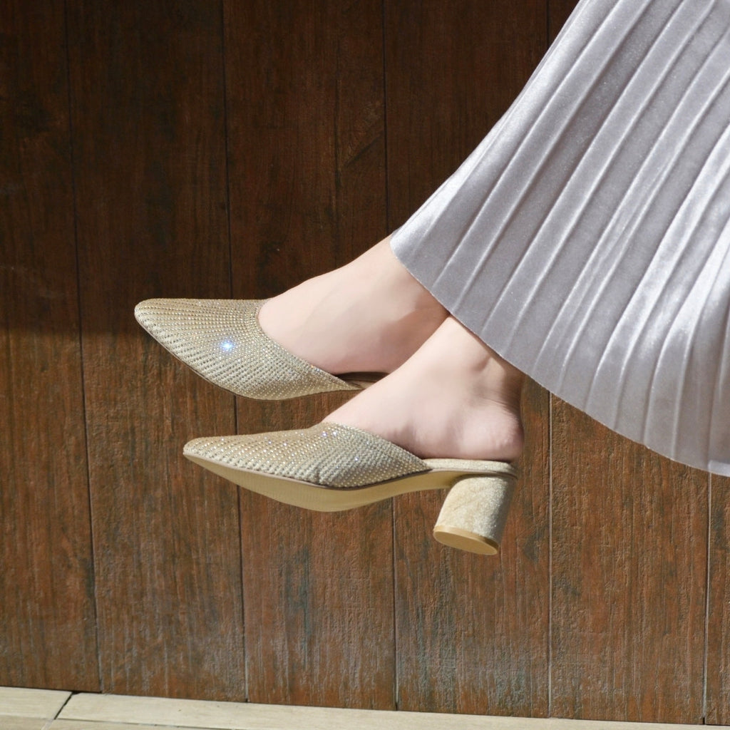 Luster Heels - Gold
