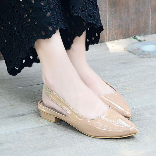 Moria Sling Back Pumps - Beige