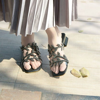 Jemma Slides -  Black