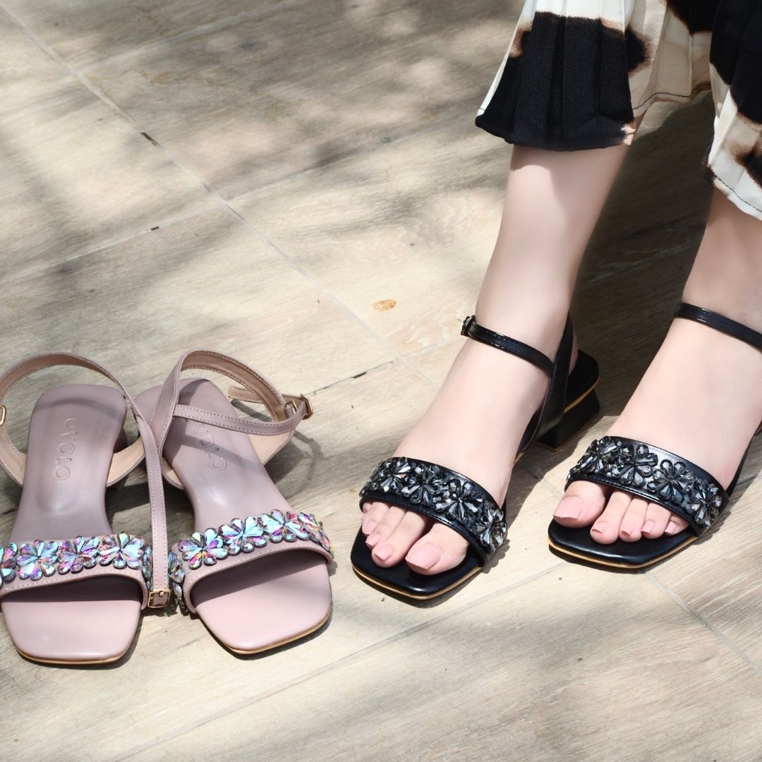 Tisha Sandals -  Black
