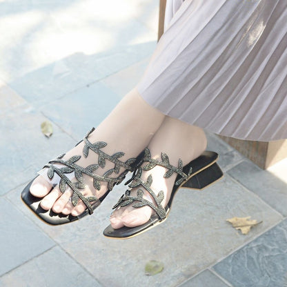 Jemma Slides -  Black