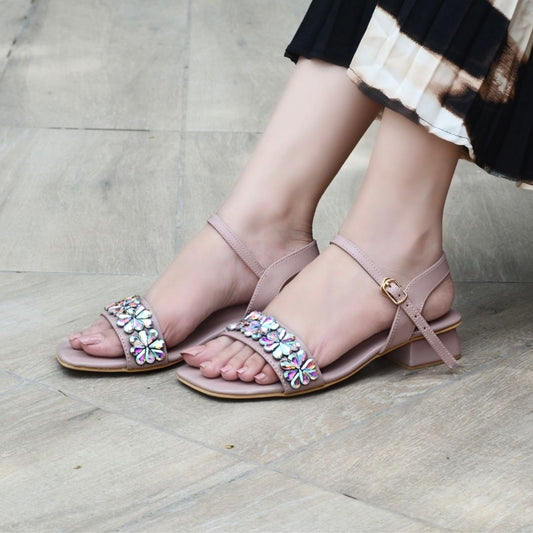 Tisha Sandals - Rose Gold