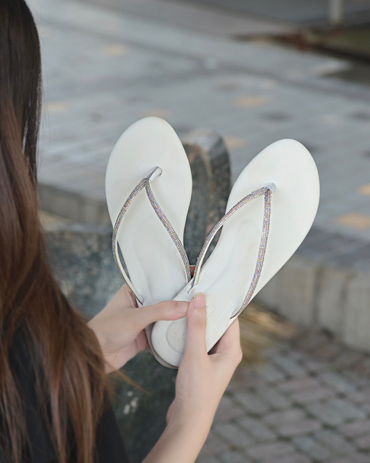 Glam Flipflops - White
