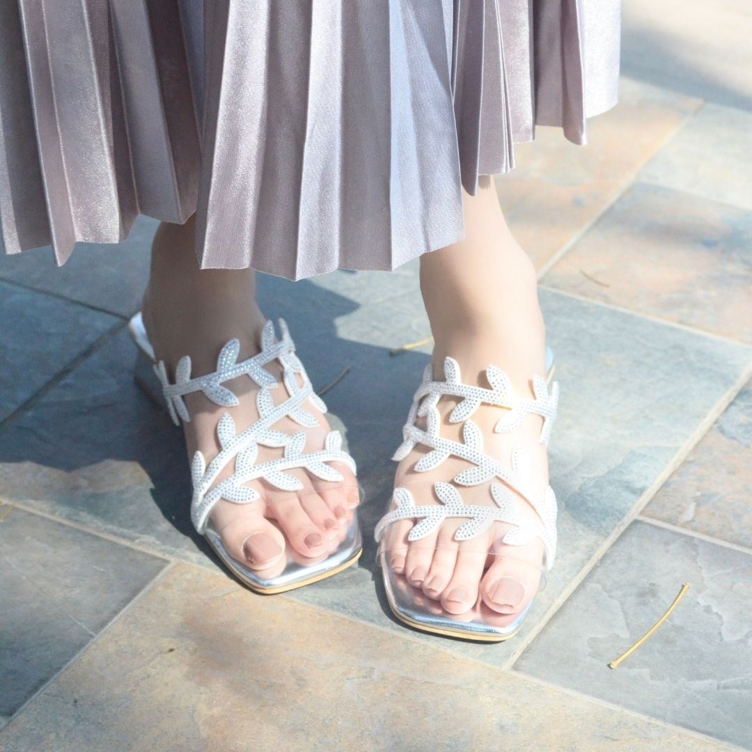 Jemma Slides -  Silver