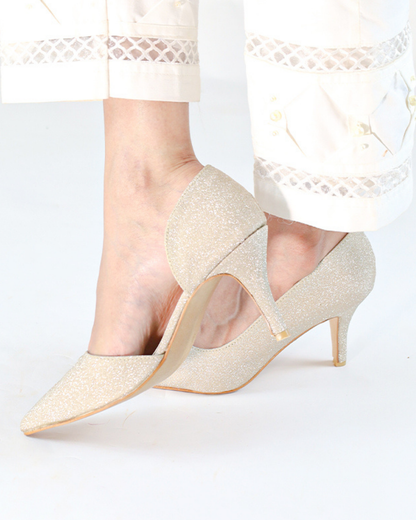 Fiona Pencil Heels - Gold