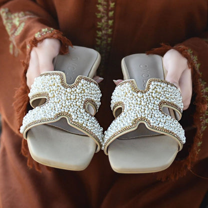 Lucia Block Heels - Beige