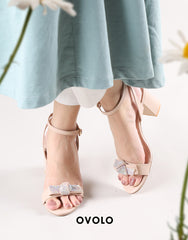 Aria Block Heels - Beige