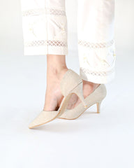 Fiona Pencil Heels - Gold