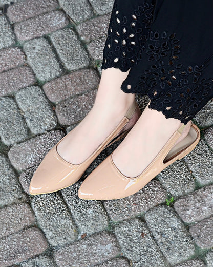 Moria Sling Back Pumps - Beige