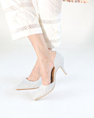 Fiona Pencil Heels - Silver