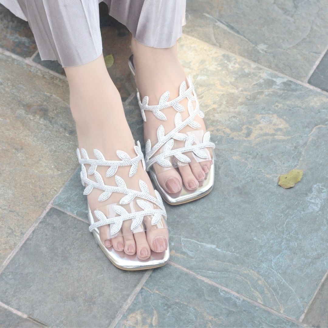 Jemma Slides -  Silver