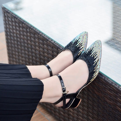 Evania Block Heel Pumps - Black