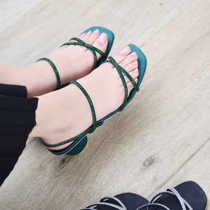 Navalia Block Heels - Green