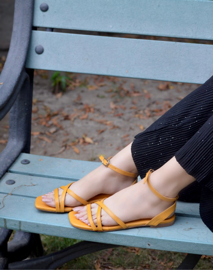 Tia Sandals - Yellow