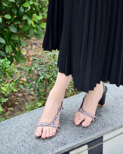 Rylea Sling Back Heels - Black