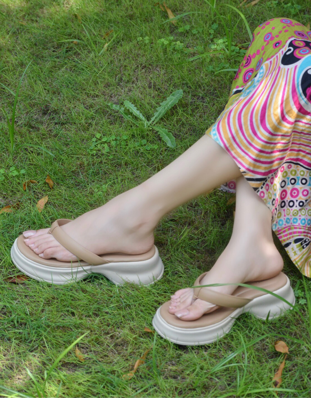 Flipon Chunky Platforms - Beige