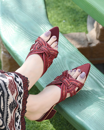 Vaniya Heels - Red