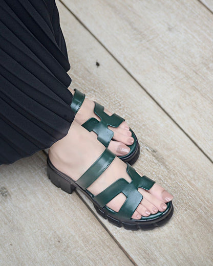 Lyra Chunky Slides - Green