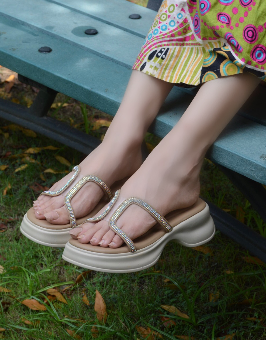 Freya Chunky Platforms - Beige