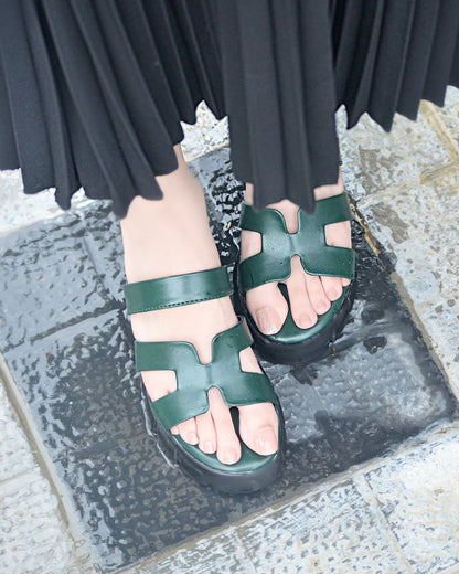 Lyra Chunky Slides - Green