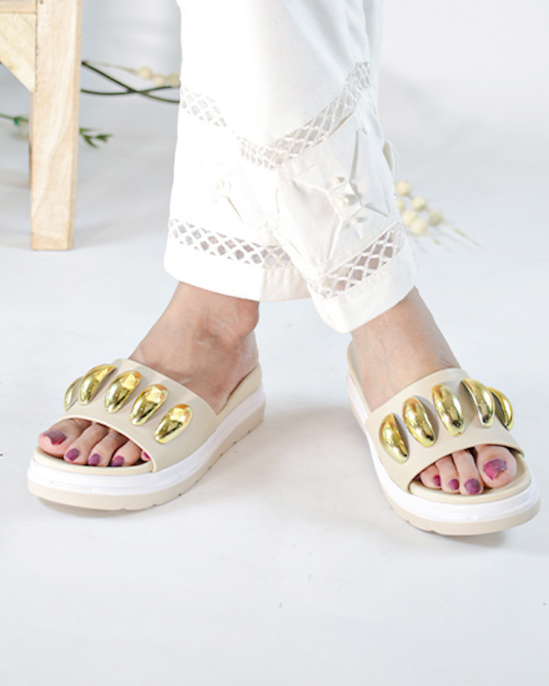 Orla Chunky Platforms - Beige