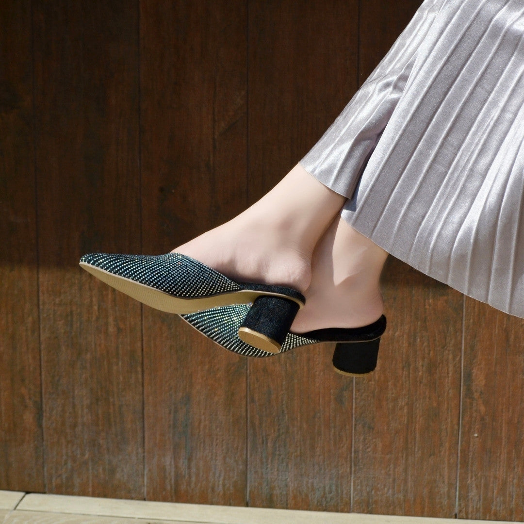 Luster Heels - Black
