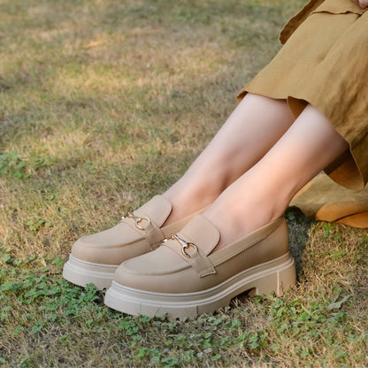 Chunky Loafers - Beige